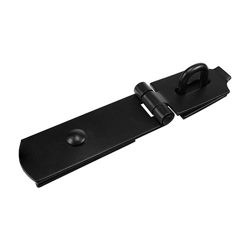 Swivel Pattern Hasp & Staple - Heavy Duty - Black | 8" | Bag | 1 Each | SHS8BB additional image 4