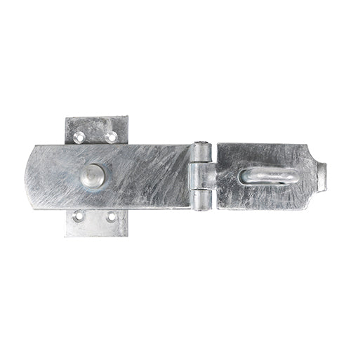 Swivel Pattern Hasp & Staple - Heavy Duty - Hot Dipped Galvanised | 8" | Bag | 1 Each | SHS8GB product image