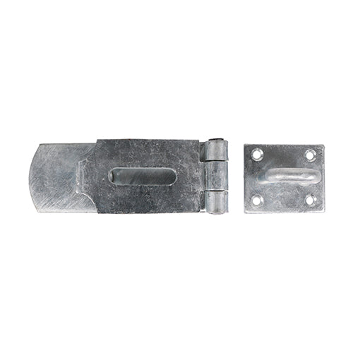 Swivel Pattern Hasp & Staple - Heavy Duty - Hot Dipped Galvanised | 8" | Bag | 1 Each | SHS8GB additional image 3