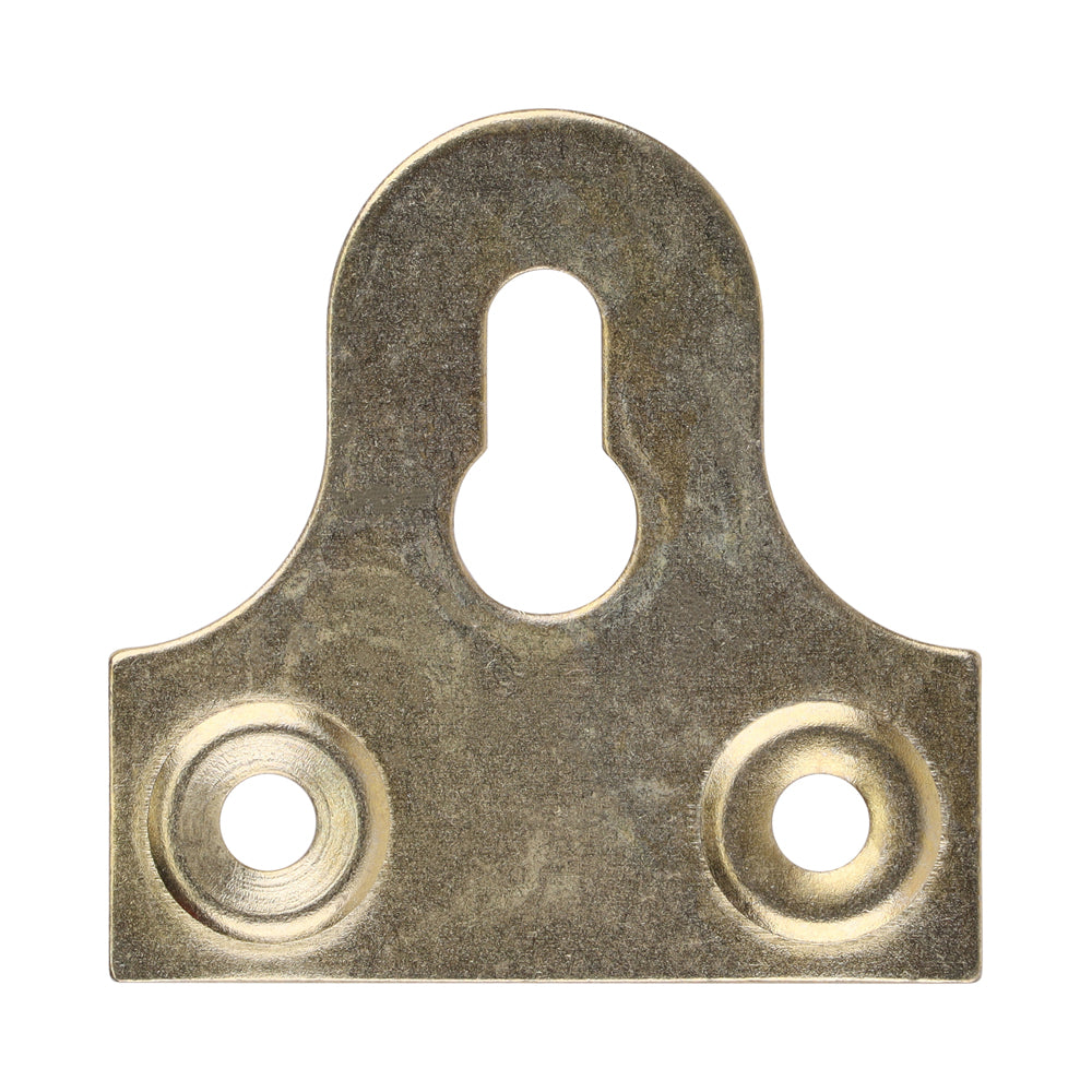 Mirror Plates - Slotted - Electro Brass | 38mm product image