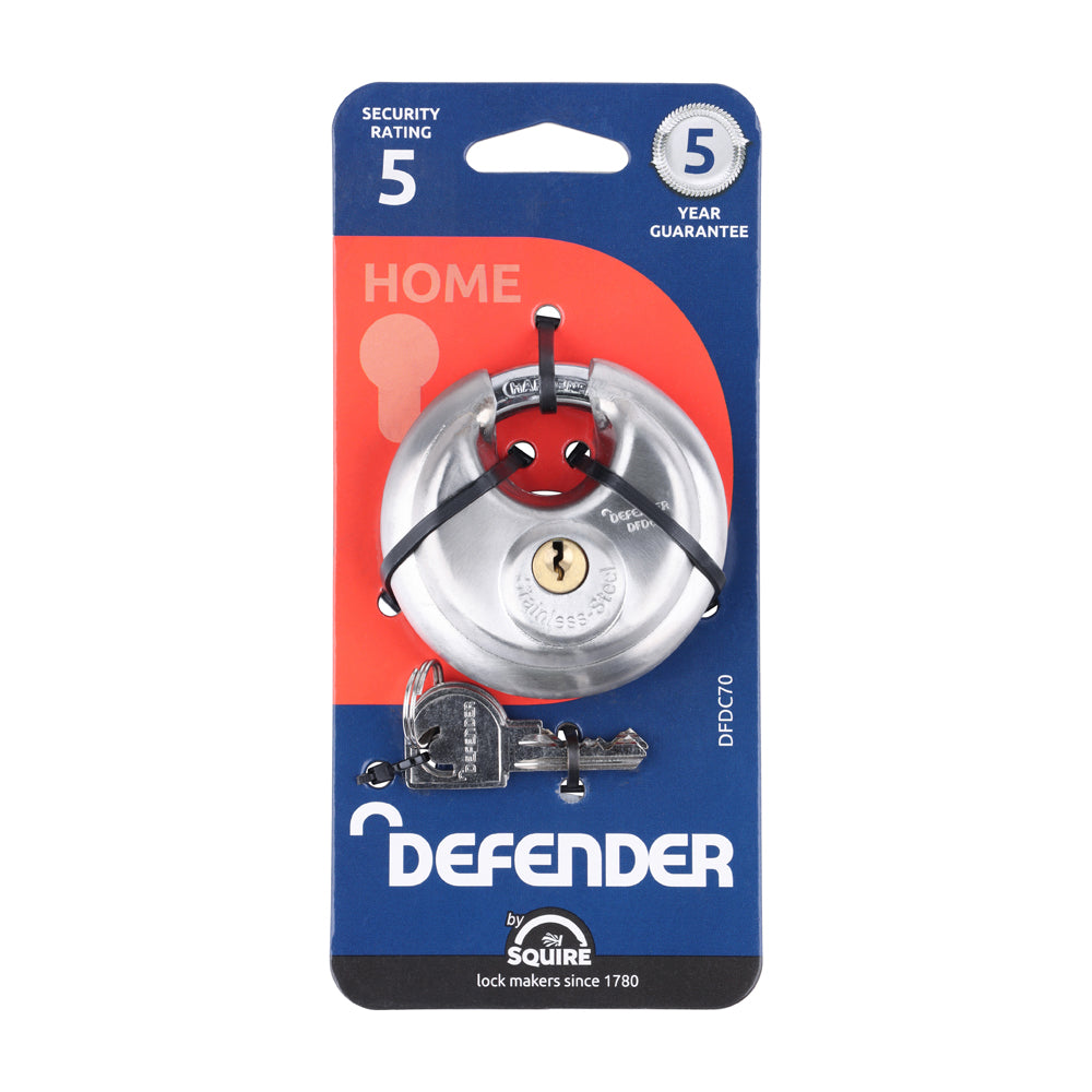 Defender Disc Style Padlock - DFDC70 | 70mm additional image 2