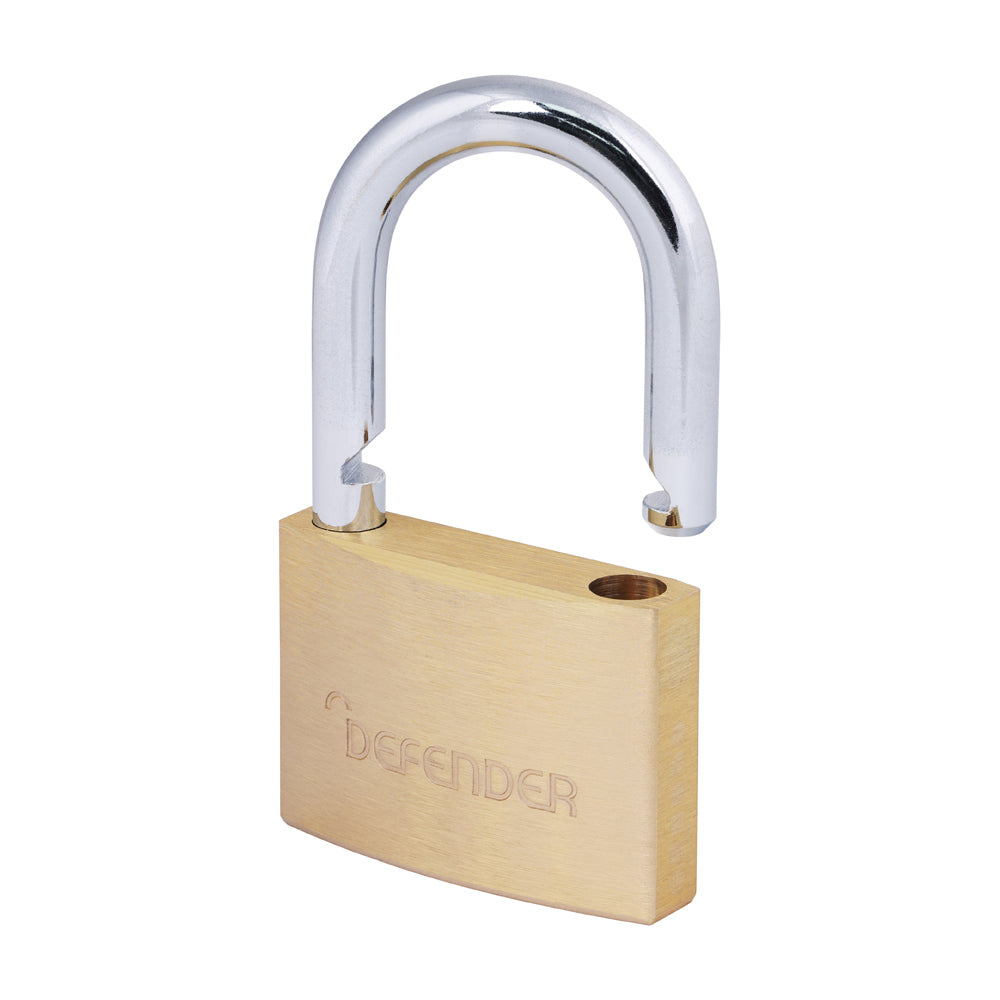 Defender Solid Brass Padlock - Open Shackle - DFPB6 | 60mm product image