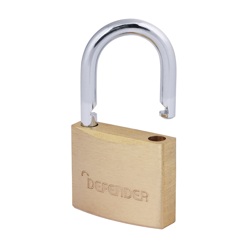 Defender Solid Brass Padlock - Open Shackle - DFBP4 | 40mm product image