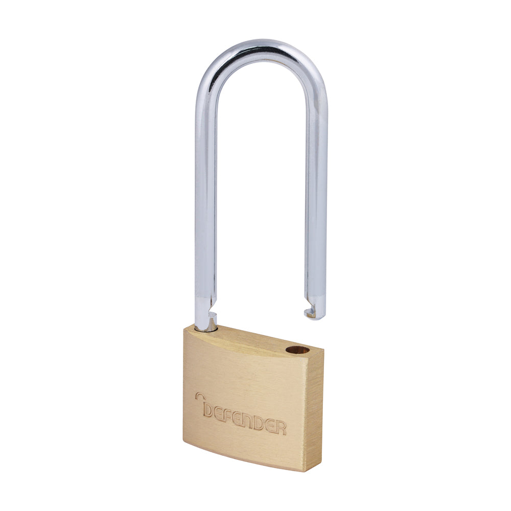 Defender Brass Padlock Padlock - 2.5" Long Shackle - DFBP4/2.5 | 40mm product image