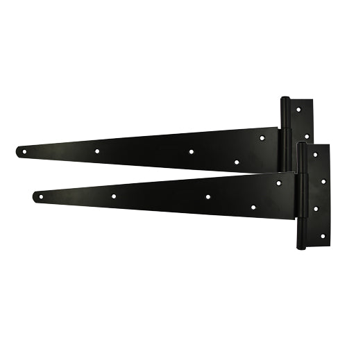 Pair of Strong Tee Hinges - Black | 12" | Bag | 1 Pairs | STH12BB product image