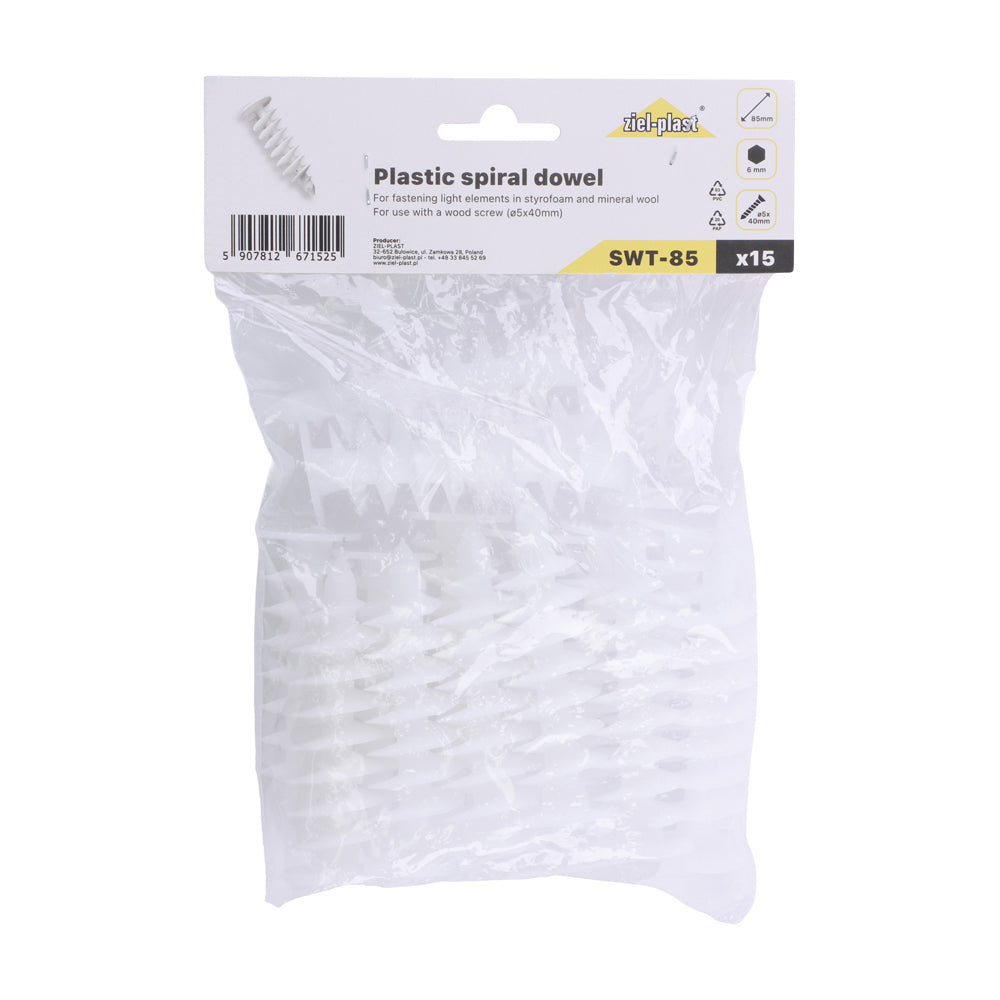 Ziel-Plast Insulation Spiral Dowels | 85mm additional image 2