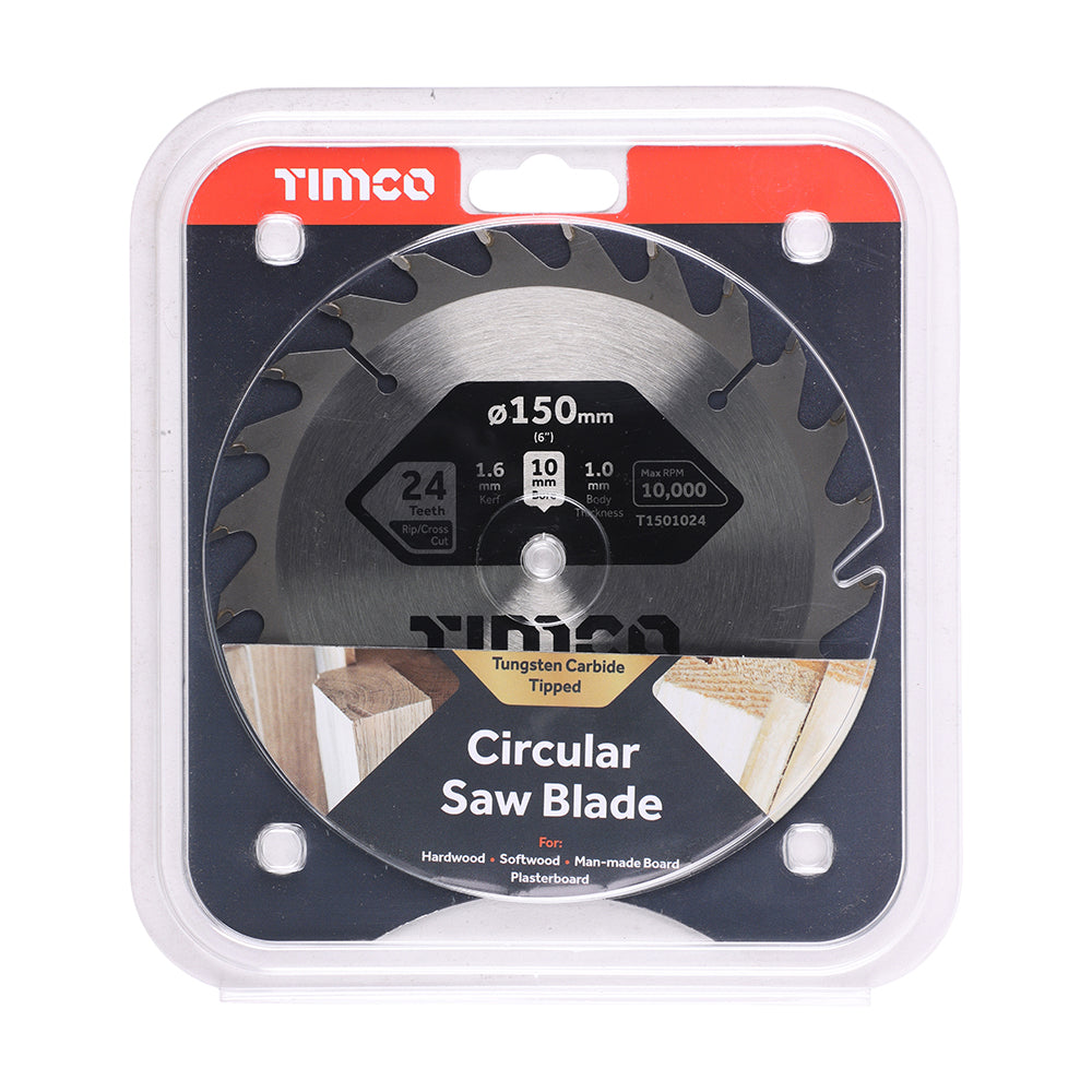 Handheld Cordless Circular Saw Blade | 150 x 10 x 24T additional image 2