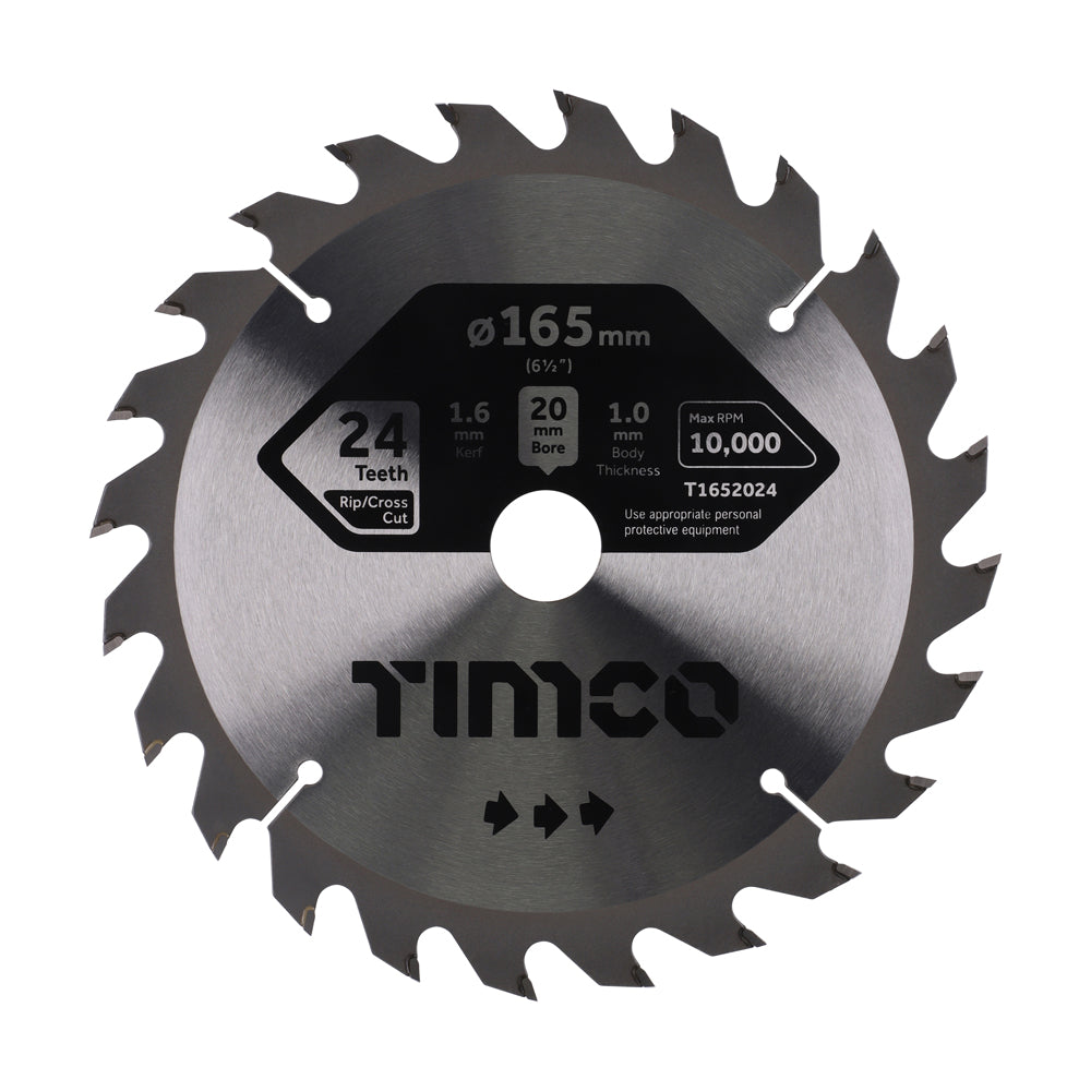 Handheld Cordless Circular Saw Blade | 165 x 20 x 24T product image