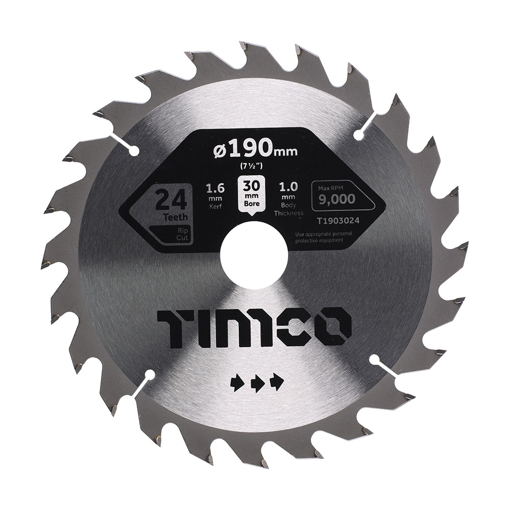 Handheld Cordless Circular Saw Blade | 190 x 30 x 24T product image