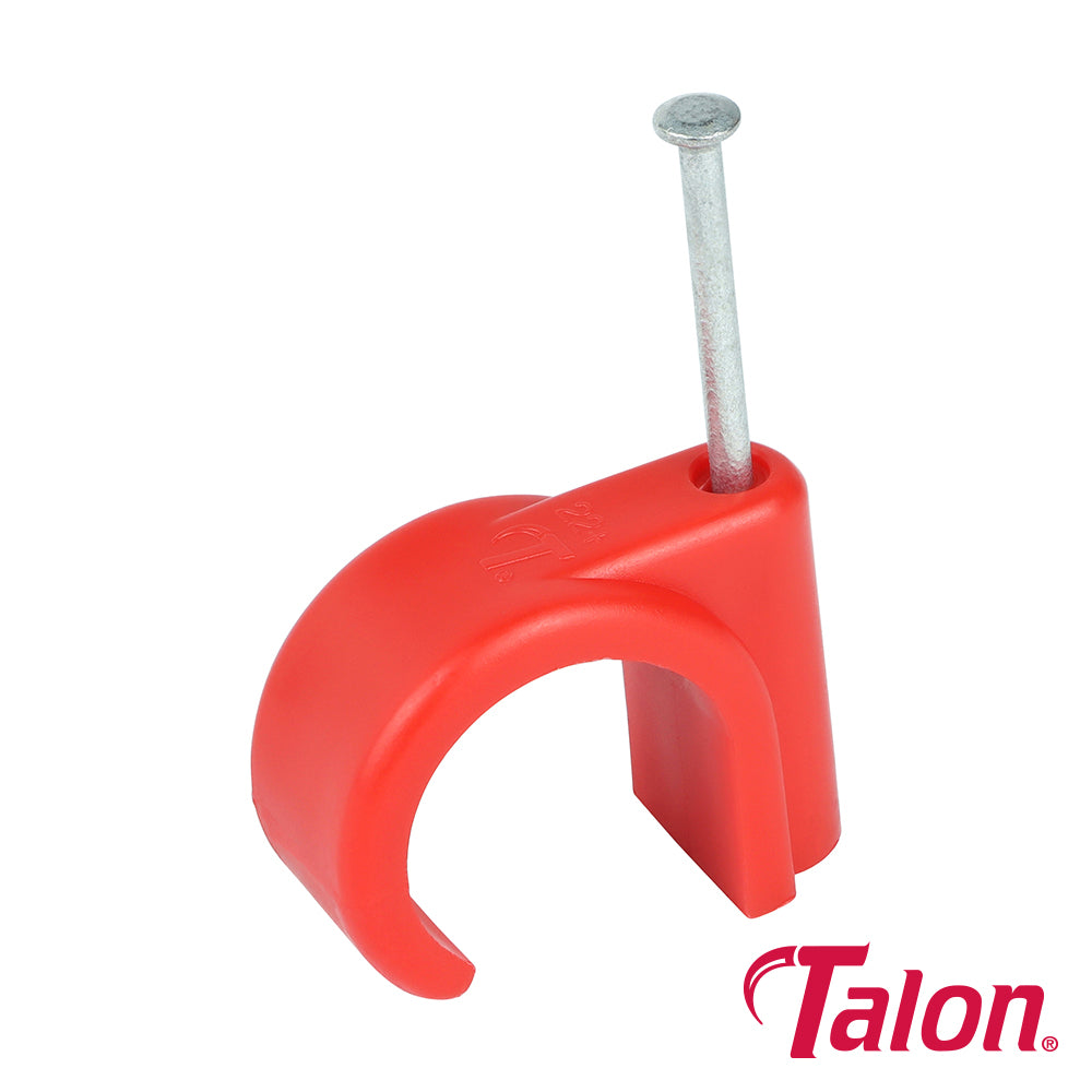Nail In Pipe Clip - Red - NCH22 | 22mm product image