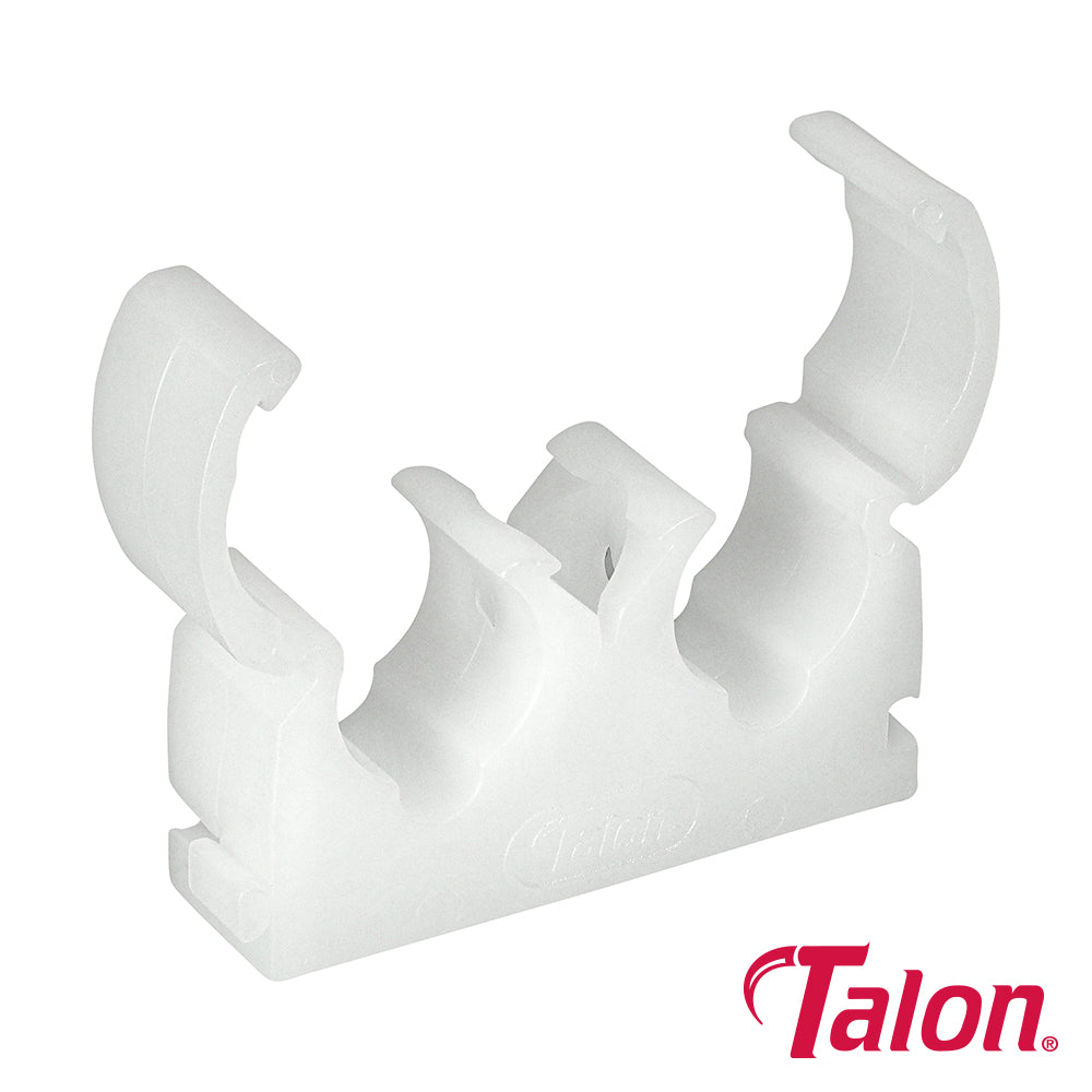Double Hinged Clip - White - TD15 | 15mm product image