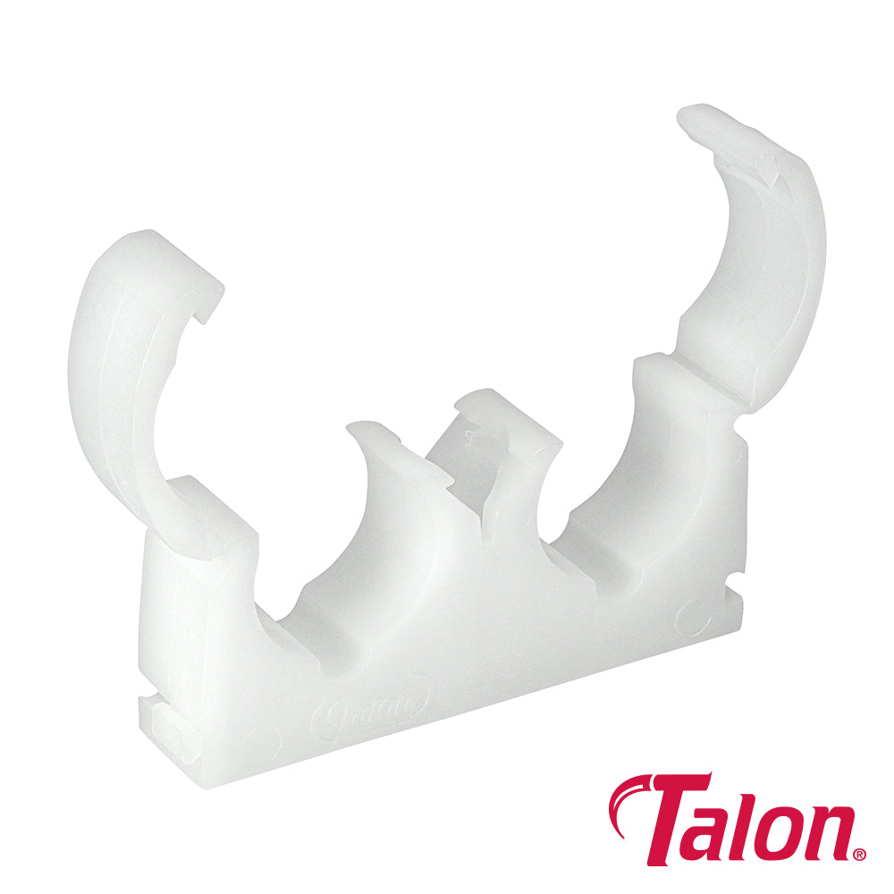 Double Hinged Clip - White - TD22 | 22mm product image