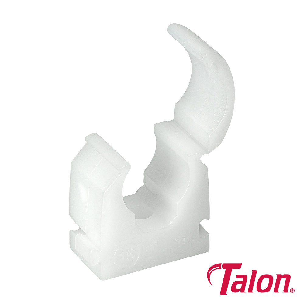 Single Hinged Clip - White - TS15 | 15mm product image