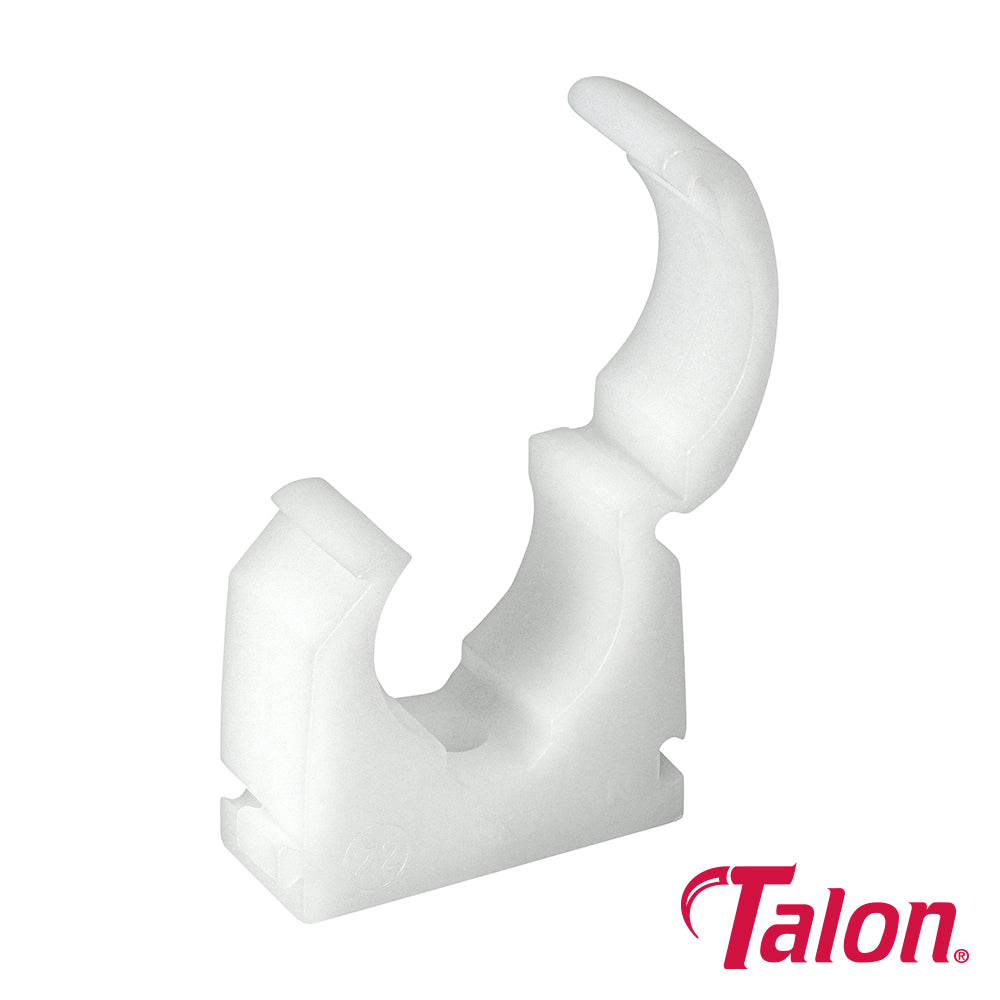 Single Hinged Clip - White - TS22 | 22mm product image