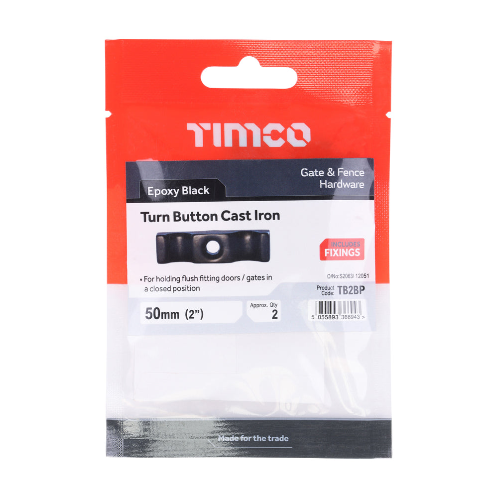 Turn Buttons - Black | 2" | TIMpac additional image 2