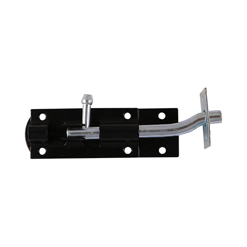 Necked Tower Bolt - Black | 4" | Bag product image