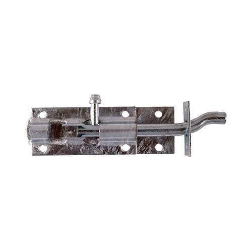 Necked Tower Bolt - Hot Dipped Galvanised | 4" | Bag product image