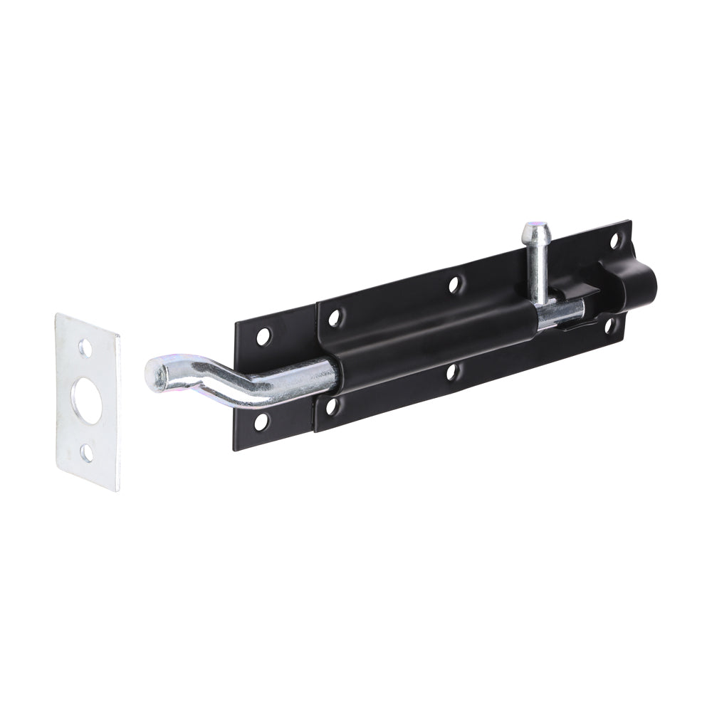 Necked Tower Bolt - Black | 6" | TIMpac product image