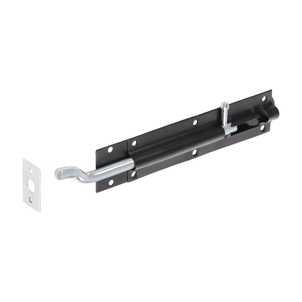 Necked Tower Bolt - Black | 8" | Bag product image