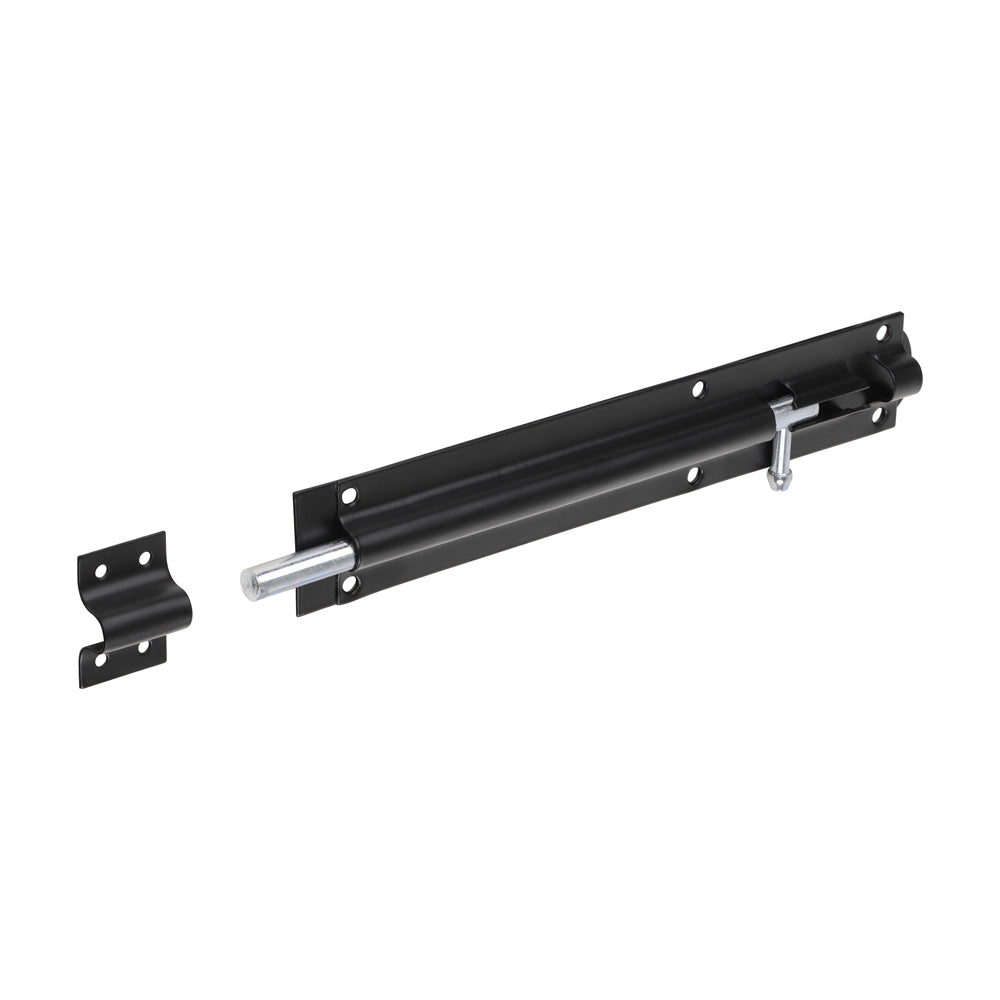 Straight Tower Bolt - Black | 10" | TIMpac product image