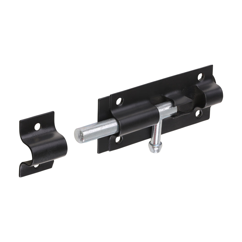 Straight Tower Bolt - Black | 3" | TIMpac product image