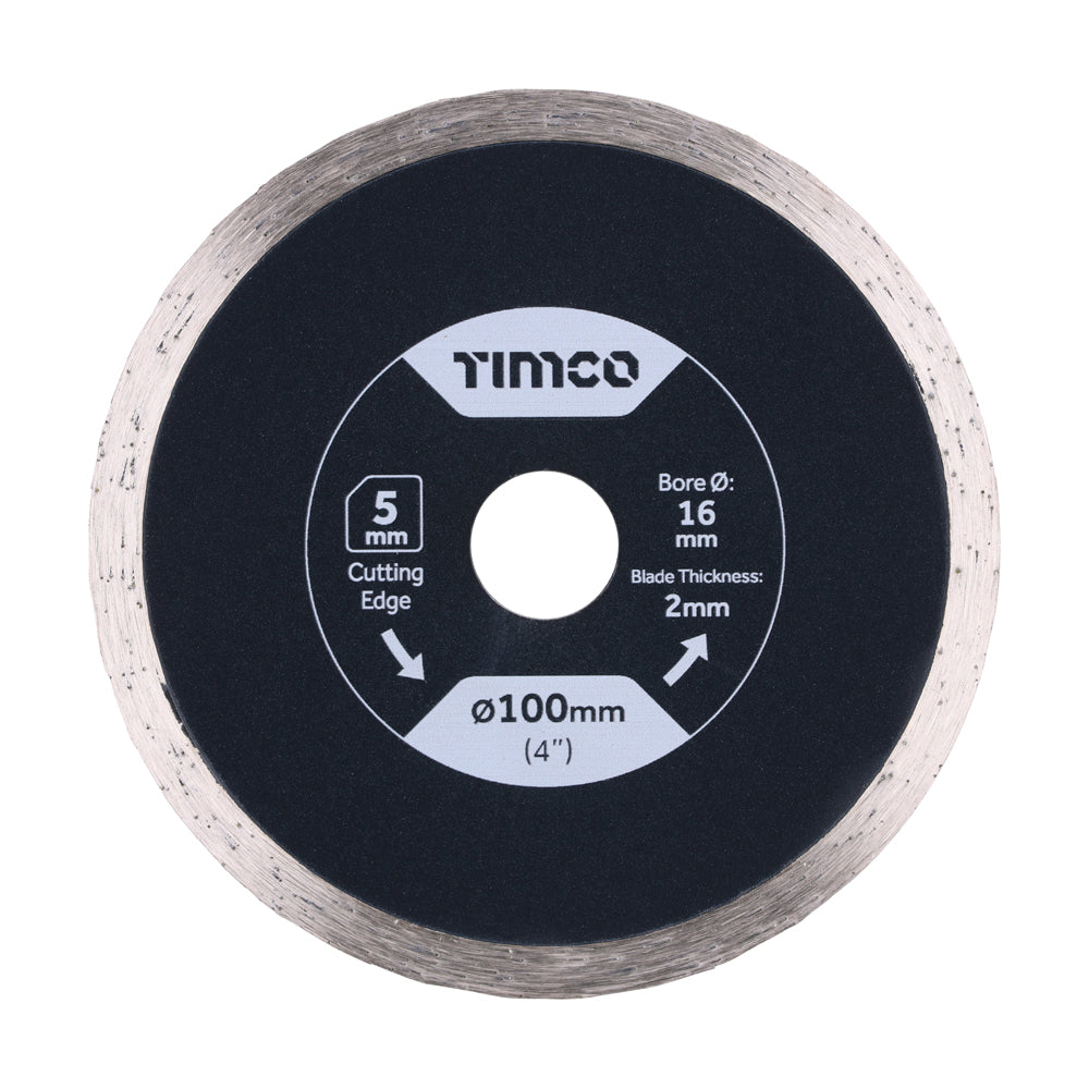 General Purpose Tile & Ceramic Diamond Blade - Continuous | 100 x 16.0 product image