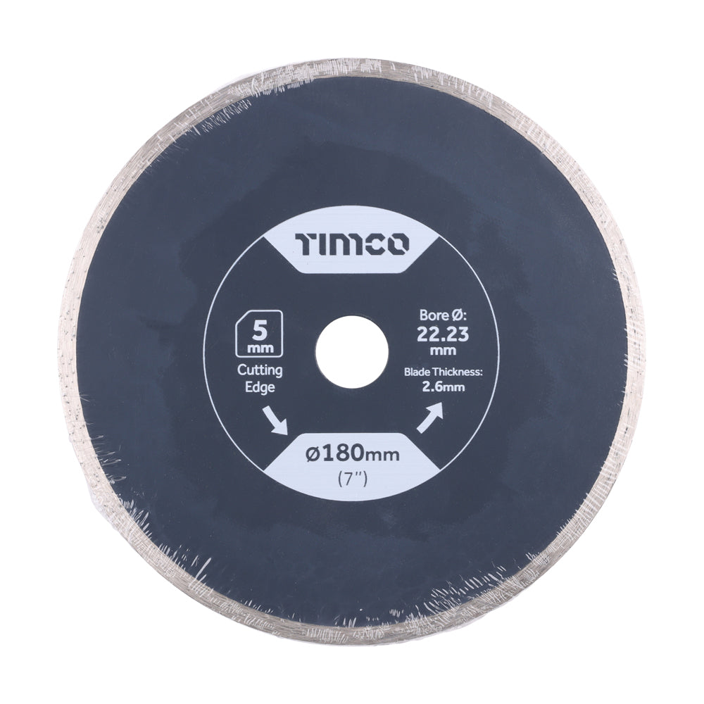 General Purpose Tile & Ceramic Diamond Blade - Continuous | 180 x 22.2 product image