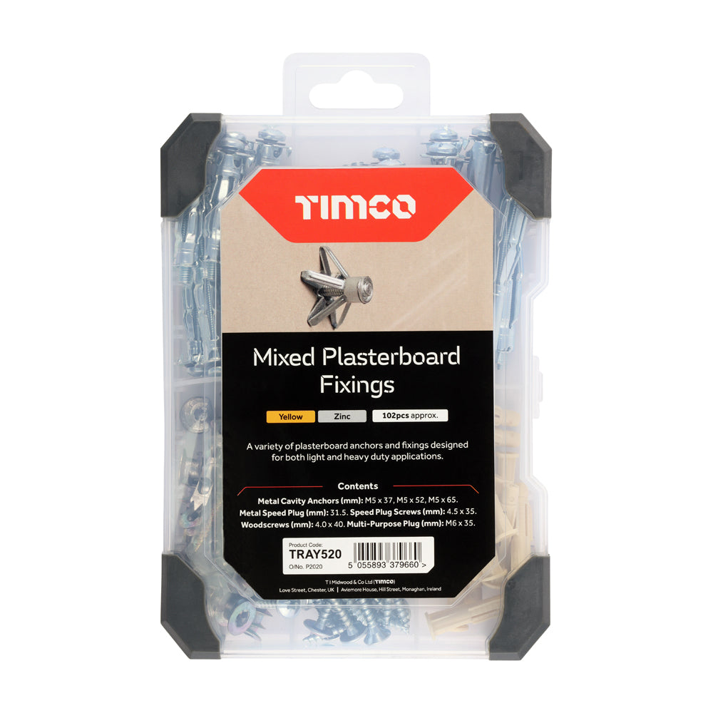 Mixed Tray - Plasterboard Fixings | 102pcs additional image 2