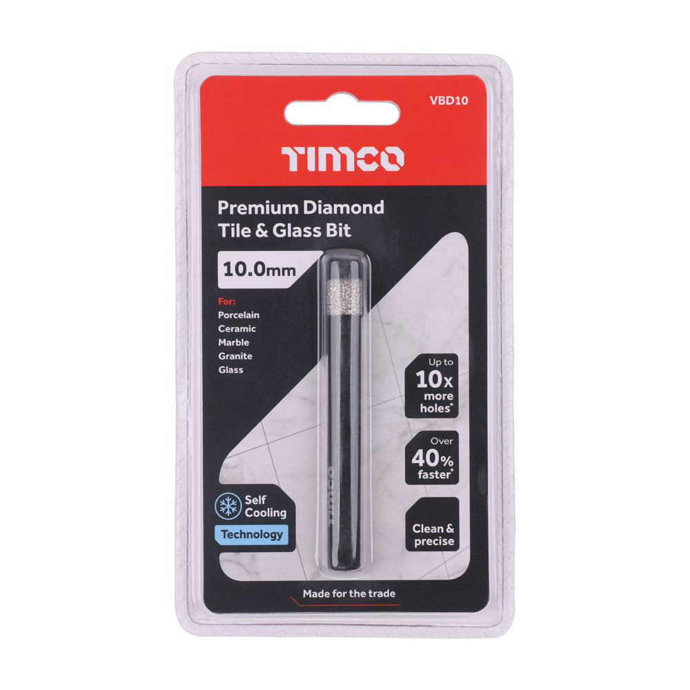 Premium Diamond Tile & Glass Bit | 10.0mm additional image 2