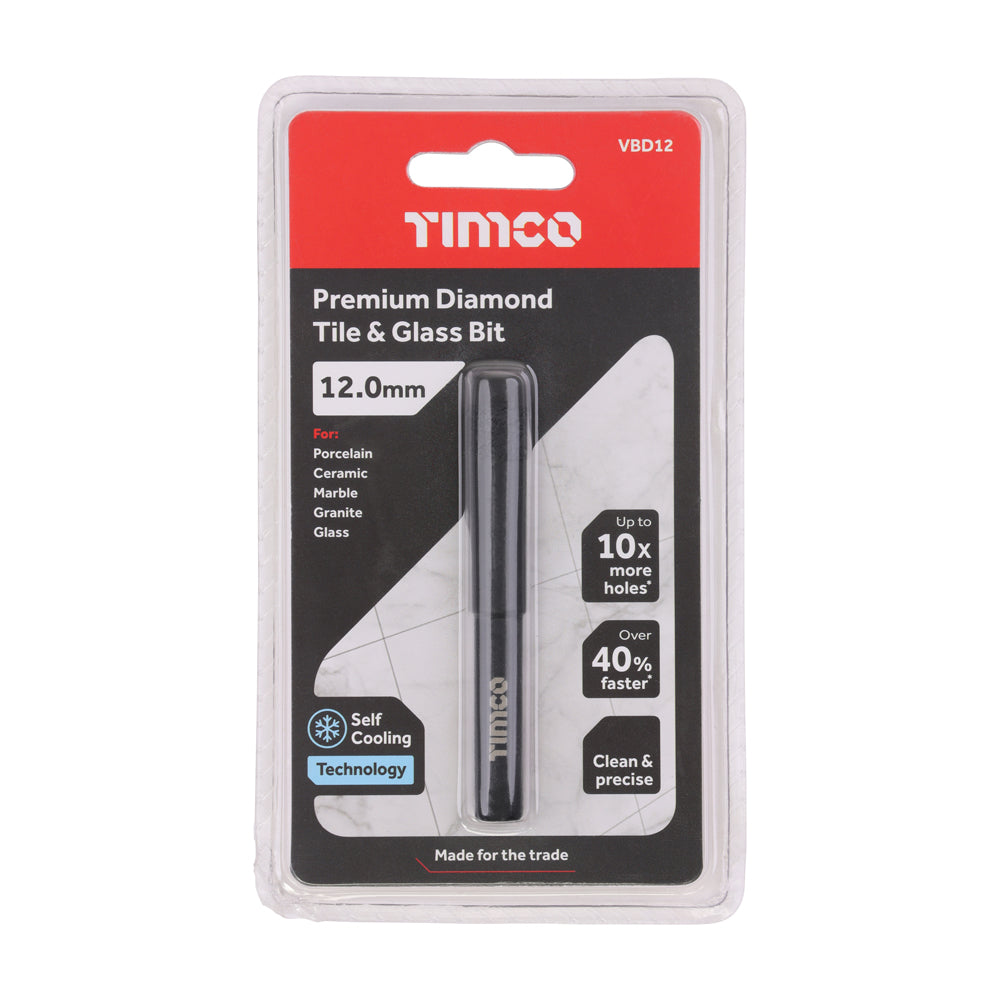 Premium Diamond Tile & Glass Bit | 12.0mm additional image 2