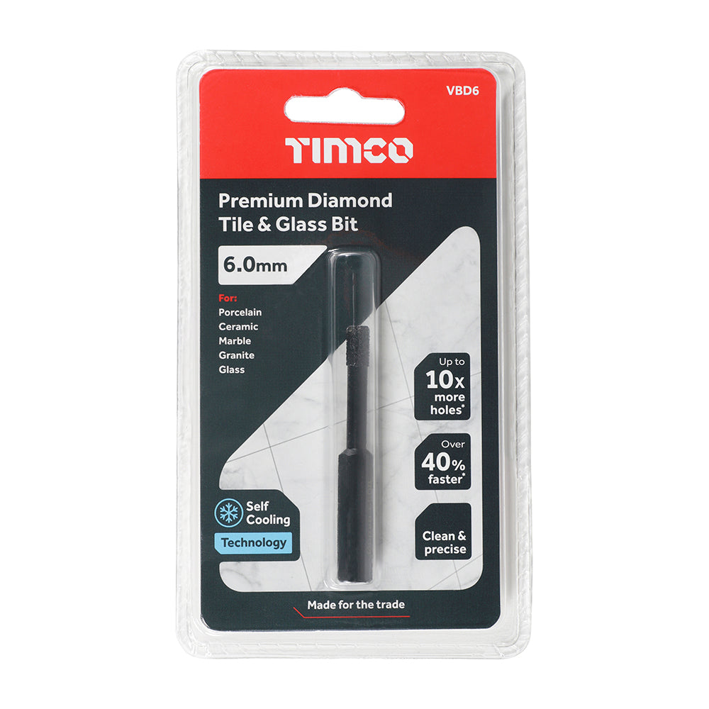 Premium Diamond Tile & Glass Bit | 6.0mm additional image 3