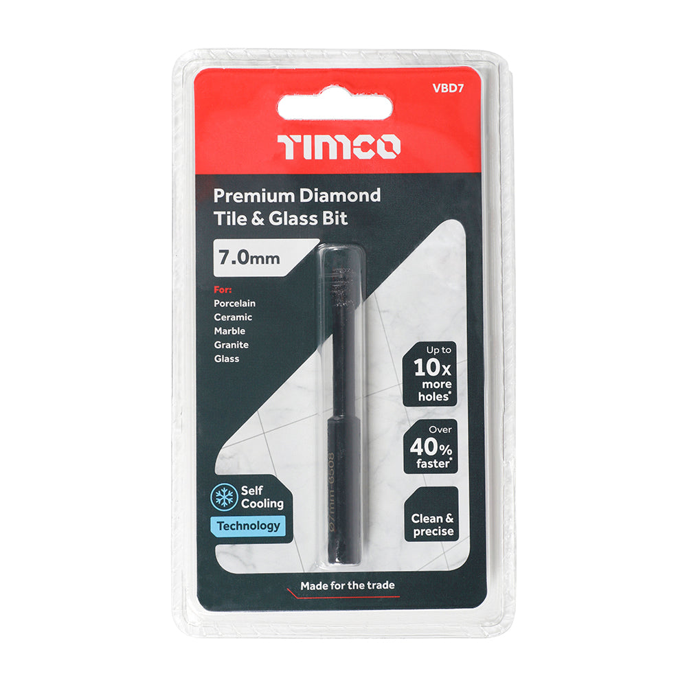 Premium Diamond Tile & Glass Bit | 7.0mm additional image 3