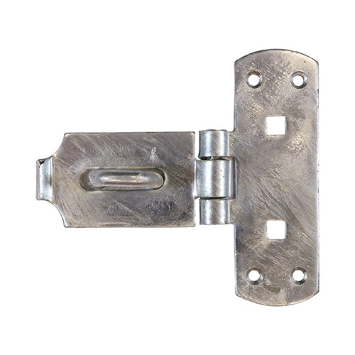 Vertical Pattern Bolt On Hasp & Staple - Heavy Duty - Hot Dipped Galvanised | 6" | Bag | 1 Each | VHS6GP product image