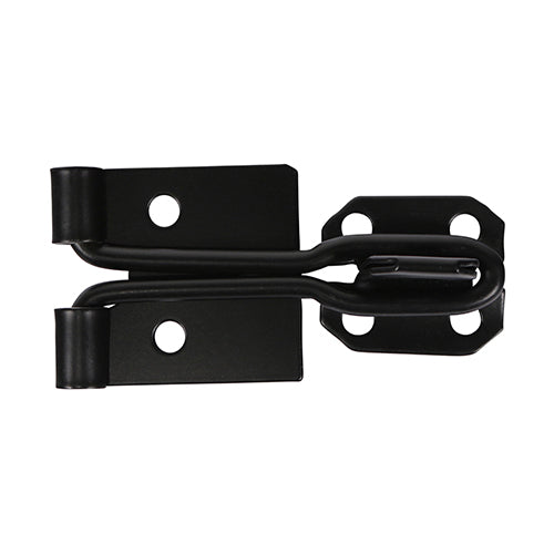 Wire Pattern Hasp & Staple - Black | 4" | Bag product image