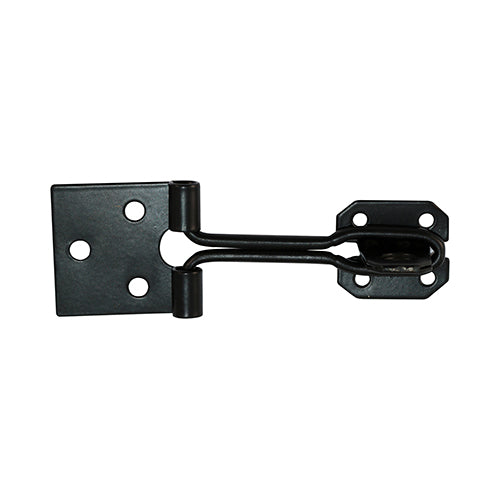 Wire Pattern Hasp & Staple - Black | 4" | TIMpac product image