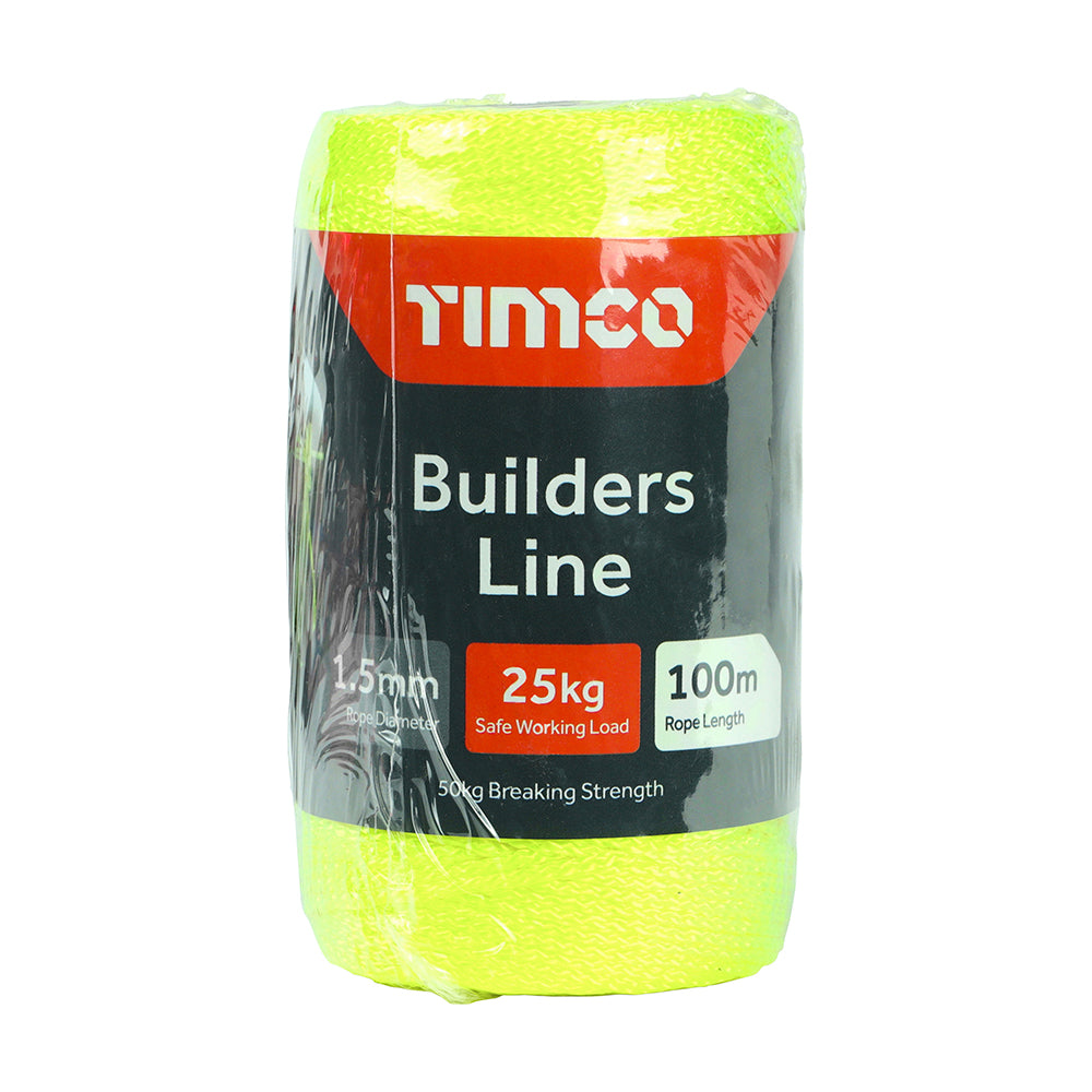Builders Line - Yellow - Tube | 1.5mm x 100m product image