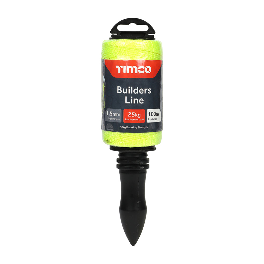 Builders Line - Yellow - Winder | 1.5mm x 100m product image