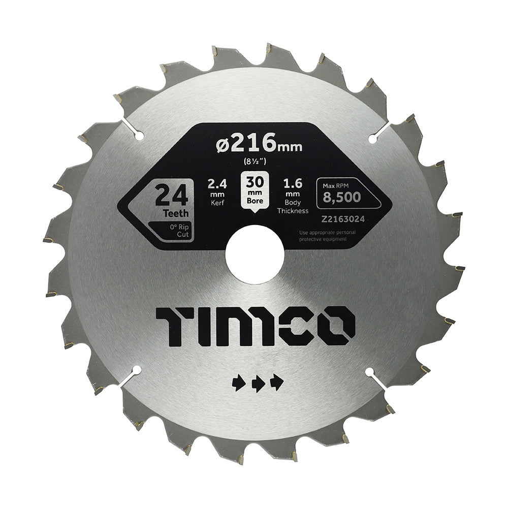 0° Mitre Saw Blade | 216 x 30 x 24T product image