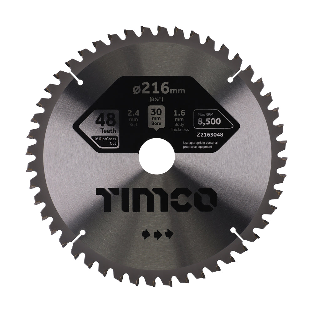 0° Mitre Saw Blade | 216 x 30 x 48T product image