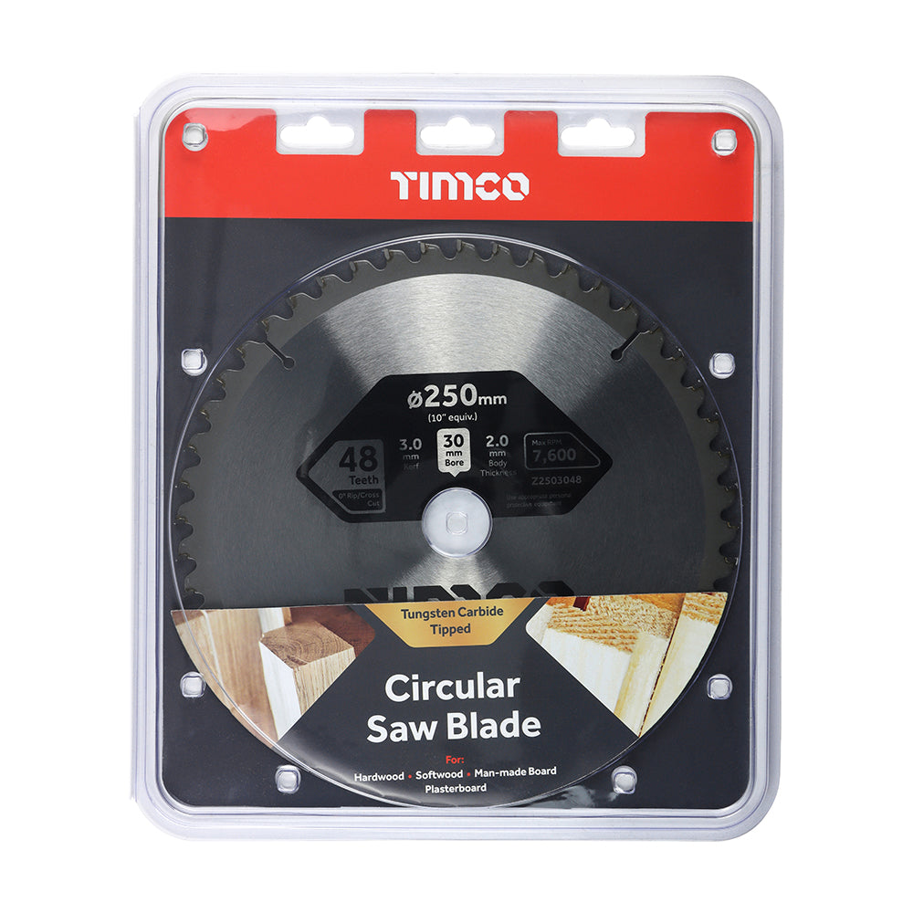 0° Mitre Saw Blade | 250 x 30 x 48T additional image 2