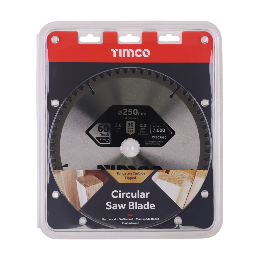 0° Mitre Saw Blade | 250 x 30 x 60T additional image 2