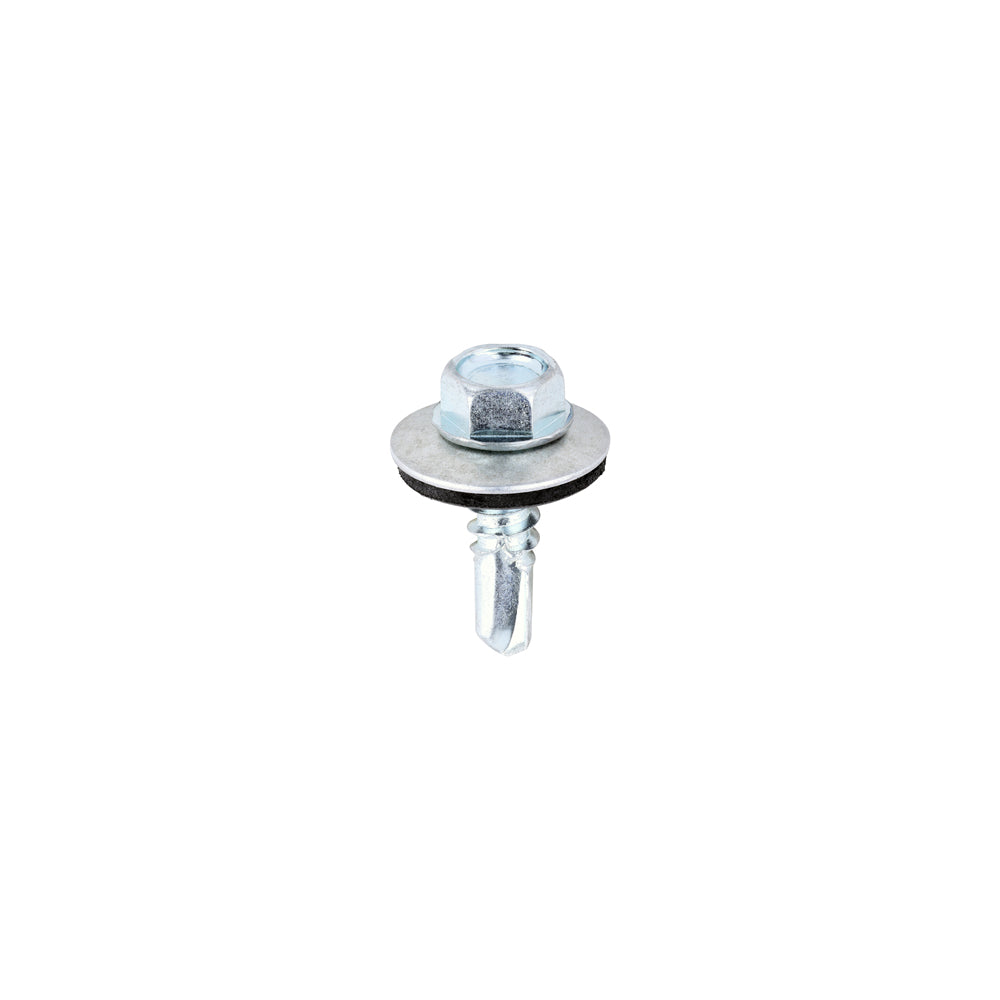 Metal Construction Light Section Screws - Hex - EPDM Washer - Self-Drilling - Zinc | 5.5 x 19 product image